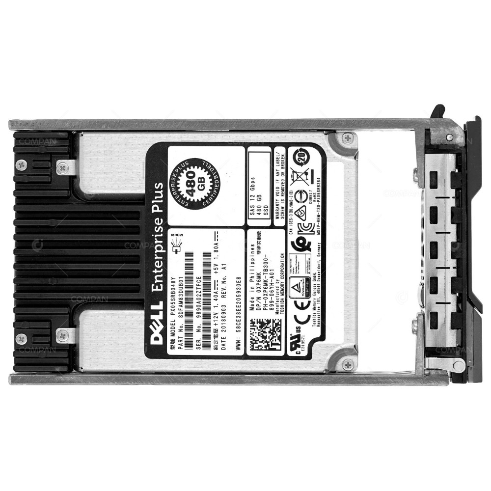 XP6MK DELL SSD 480GB SAS 12G 2.5" SFF FOR DELL COMPELLENT